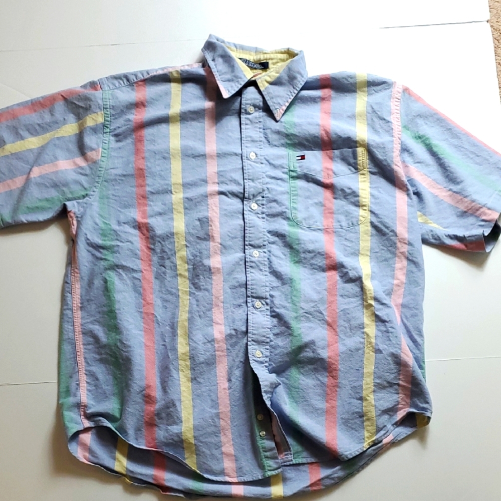 Tommy Hilfiger Men's Multicolor Striped Shirt